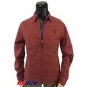 NWT Polo Ralph Lauren Men's Pony Check Line Jacket Windbreaker Red MSRP $298